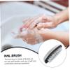 FOYTOKI Professional Stainless Steel Nail Brush for Manicure Ergonomic Hand Washing Tool Flexible Bristles for Gentle Cleaning for Home Office Kitchen Use view 2
