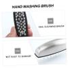 FOYTOKI Professional Stainless Steel Nail Brush for Manicure Ergonomic Hand Washing Tool Flexible Bristles for Gentle Cleaning for Home Office Kitchen Use view 4