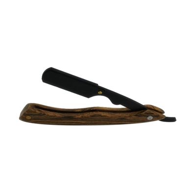 HAPINARY Metal Manual Razor for Men Beard Shaving and Hair Shaping Tool Vintage Barber Steel Razor Wooden Handle for Home and Travel Includes Guard
