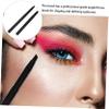 FOYTOKI 2pcs Double-ended Eyebrow Makeup Brush Angled Professional Brow Brush No Fading and No Hair Dropping for Beginners and Professionals view 2