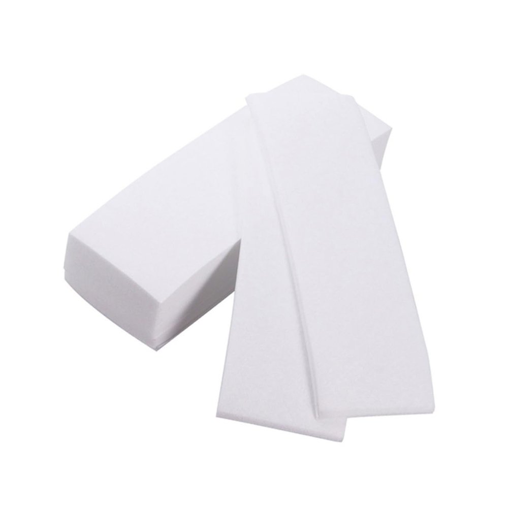 HONMEET 100pcs Facial Body Hair Removal Wax Strips Nonwoven Comfortable Texture for Salons