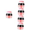 WOONEKY 5pcs Women Loose Powder Blush for Natural Makeup Airy Blush Powder Puff for Effortless Moisturizing Silky Finish Coral Red for Skin Types view 1