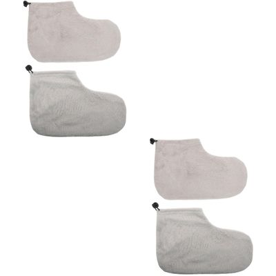BIUDECO 2pairs Foot Treatment Wrapping Cover Paraffin Wax Warmer Foot Wear Comfortable Skin Care