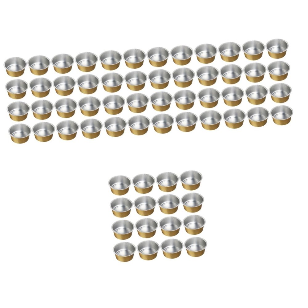BIUDECO 100pcs Aluminium Foil Wax Melting Bowls for Hair Removal Wax Bean Containers Waxing Supplies for Safe and Practical Waxing Tool