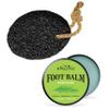 Pumice Valley Foot Balm Cream for Dry Cracked Heels and Feet Rosemary Foot Lotion 3.5 Oz - Pumice Stone - Natural Earth Lava Black - Callus/Corn Remover for Feet Heels and Palm - Pedicure Exfoliation view 1