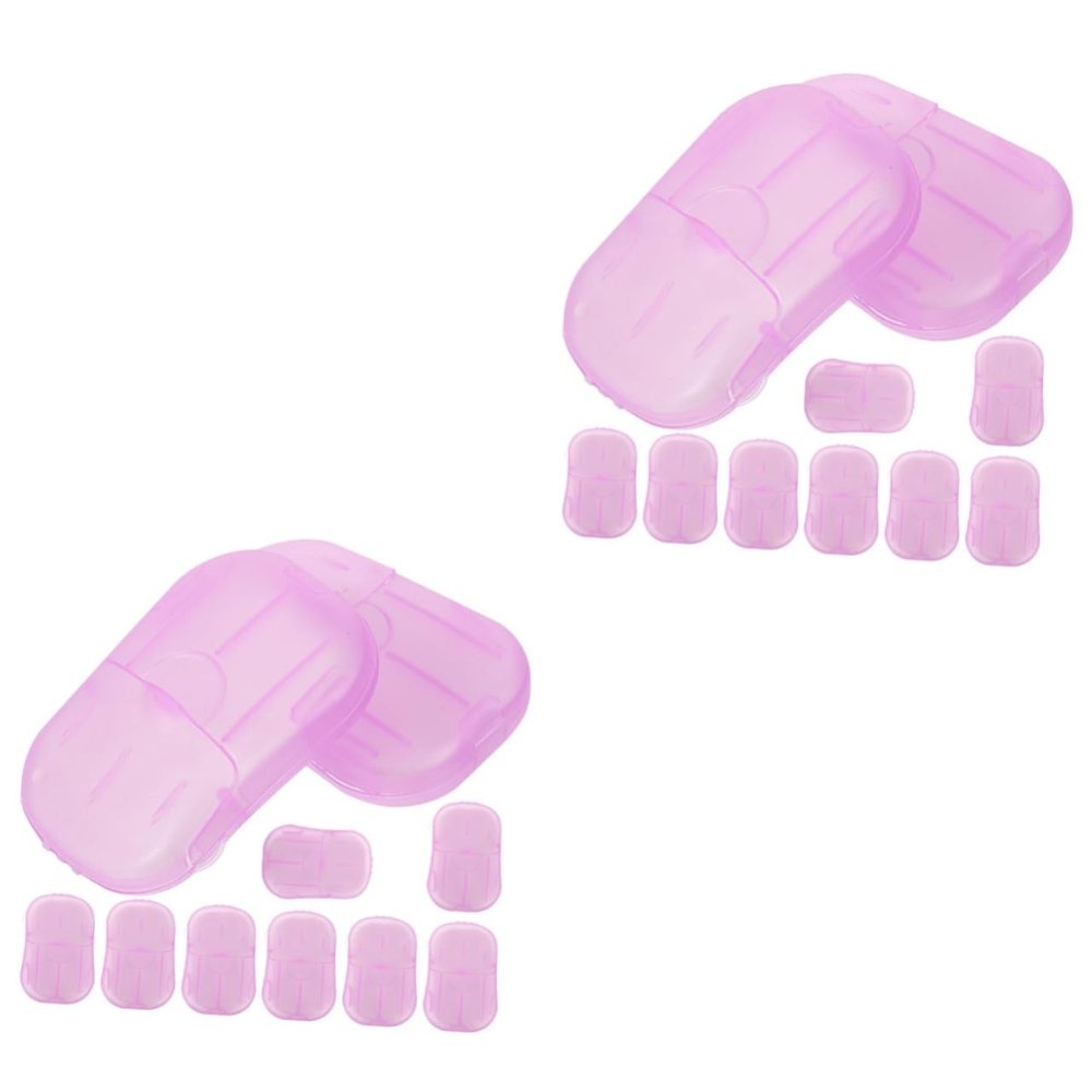 BESPORTBLE Travel Soap Sheets of Portable Hand Cleaning Soap Sheets for Camping Outdoor Use Safe Convenient Hand Wash Compact Storage