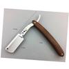 FOMIYES Chic Handle Metal Shaving Razor Single Blade Manual Razor for Men Barber Supplies for Beard Sideburns view 2