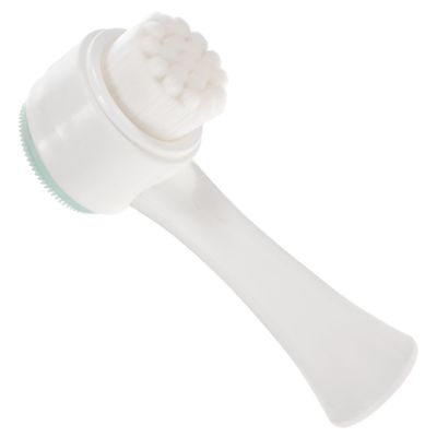 Beatifufu 2pcs Manual Facial Brush Unique Design Double Sided Face Cleansing Tool Makeup Remover Skin Cleansing Brush for Acne