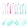 COOLHIYA 5sets Beauty Tweezers Suction Stick Remover for Women Traveling Blue Rosy view 3