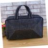 NOLITOY 1pc Portable Multifunctional Bath Shower Bag Toiletry Organizer for Travel Swimming Fitness and Bathroom Accessories Black Mesh Design view 3