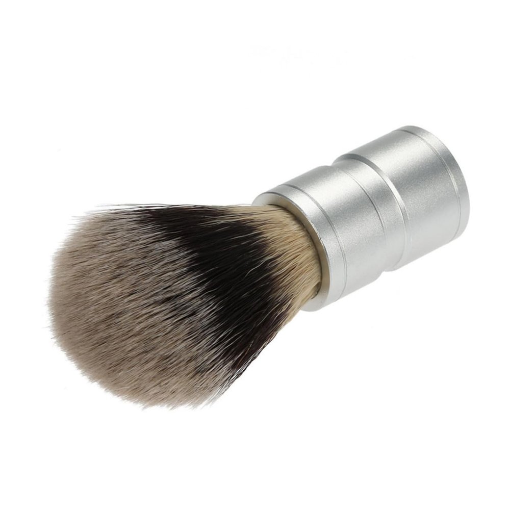 Beatifufu Beard Brush for Men Shaving Brush Nylon Hair Bowl Men's Mustache Shaver Alloy Handle