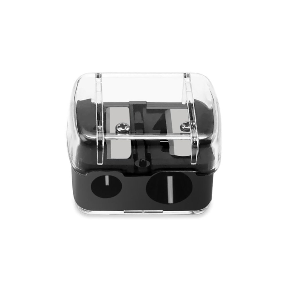 Baluue 30pcs Cosmetic Pencil Sharpener for Lip Liner Eyebrow Pencil Sharpener Tool Double Easy to Carry