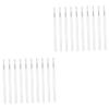 FOYTOKI 100pcs Disposable Lip Liner Brushes Plastic Handle Nylon Bristles for Smooth Lip Makeup Application for Professionals and Makeup Enthusiasts White Color view 1