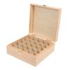 ABOOFAN 25grids Essential Oil Storage Box Multi-grid Wooden Organizer for Bottles and Stable Design for Aromatherapy Essential Oil Lovers view 1