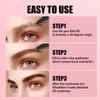 3D Waterproof Microblading Eyebrow Pen with 4 Fork Tip,QIC Eyebrow 4 Tip Brow Pencil,Long-Lasting Natural Eyebrow Hair,Magic Eyebrow Pencil Eyebrow Brush (Black brown) view 2