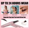 3D Waterproof Microblading Eyebrow Pen with 4 Fork Tip,QIC Eyebrow 4 Tip Brow Pencil,Long-Lasting Natural Eyebrow Hair,Magic Eyebrow Pencil Eyebrow Brush (Black brown) view 4