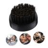 FOYTOKI 1pc Ergonomic Wooden Handle Beard Brush Soft Bristle Grooming Tool for Men for Beard Oil Application and Cleaning for Salon Home Use Black view 4