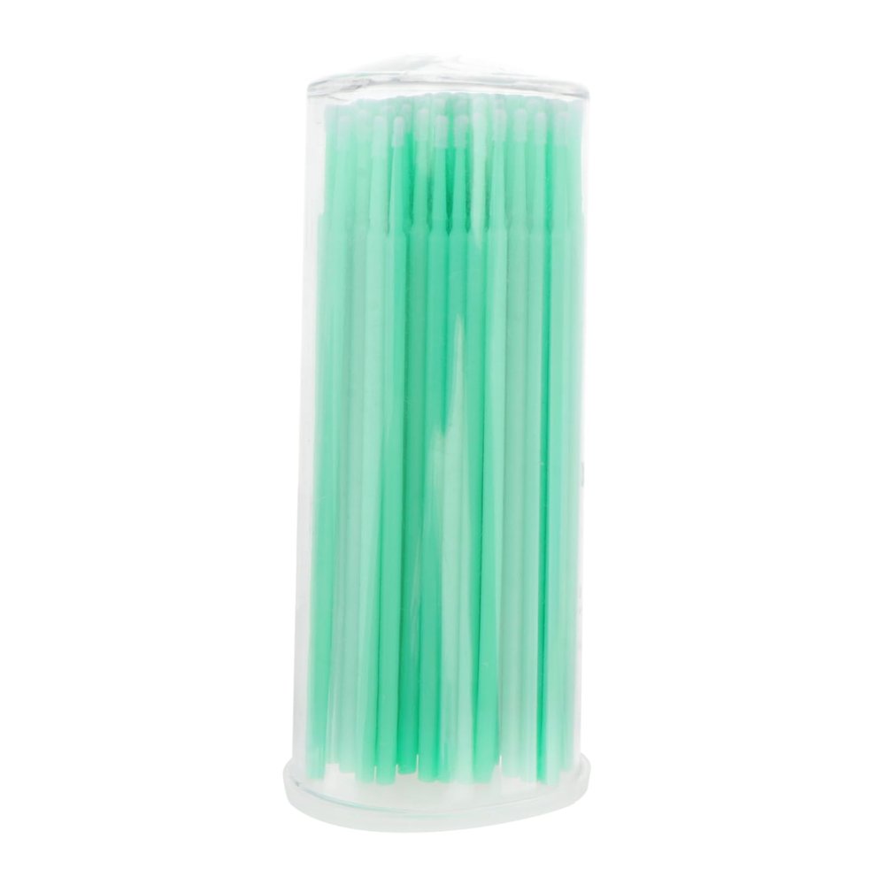 FOYTOKI 100pcs Eyelash Brush Kit Lash Swabs Micro Brush Applicators Mascara Adhesive Clean False Lashes