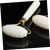 FOYTOKI Ergonomic Metal Pole Jade Face Roller Portable Facial Massage Tool for Thin Face view 2
