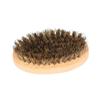 FOYTOKI Oval Shape Beard Brush with Boar Bristles Natural Beech Handle Beard Grooming Tool for Men view 1