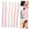 FOYTOKI Men's Eyebrow Trimmer Scissors Set 6pcs Brow Tool Kit Eyebrow Razor Shaper Facial Hair Remover Makeup Tool Compact for Travel Random Color view 3