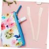 FOYTOKI Men's Eyebrow Trimmer Scissors Set 6pcs Brow Tool Kit Eyebrow Razor Shaper Facial Hair Remover Makeup Tool Compact for Travel Random Color view 4