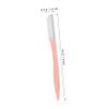 FOYTOKI 3pcs Eyebrow Trimmer Scissors Stainless Steel Eyebrow Razor Set for Women Men Pink Handle for Makeup Shaping view 2