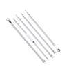 FOYTOKI Blackhead Extraction Tool with Storage Case Silver Acne Needles for Facial Cleansing for All Skin Types Includes Mirror for Easy Use view 1