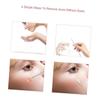 FOYTOKI Blackhead Extraction Tool with Storage Case Silver Acne Needles for Facial Cleansing for All Skin Types Includes Mirror for Easy Use view 3