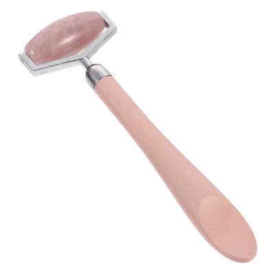 FOYTOKI Handheld Facial Massage Roller Jade and Rose Quartz Skin Lifting Tool for Daily Use Enhances Blood Circulation Promotes Healthy Skin Moms and Daughters