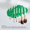 2Pcs Makeup Brushes Drying Rack Leaf Shape Multipurpose Makeup Brush Dryer Holder Stand with Strong Adhesive Makeup Brushes and Tools (Green) view 4