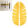 2Pcs Makeup Brushes Drying Rack Leaf Shape Multipurpose Makeup Brush Dryer Holder Stand with Strong Adhesive Makeup Brushes and Tools (Yellow) view 4
