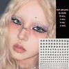 HONGCAUP 2 Sheets Fake Lip Nail Fake Nose Nail Fake Lip Ring Fake Lip Piercing Fake Piercing Ball Fake Belly Button Nail, Self-Adhesive Fake Lip Piercing Gemstone Stickers Silver view 2