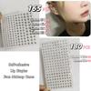 HONGCAUP 2 Sheets Fake Lip Nail Fake Nose Nail Fake Lip Ring Fake Lip Piercing Fake Piercing Ball Fake Belly Button Nail, Self-Adhesive Fake Lip Piercing Gemstone Stickers Silver view 4