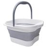 Collapsible Foot Bath Foldable Foot Bath Basin 15l Foldable Foot Spa Bucket Portable Large Space Foot Soak with Handle Foot Tub(Gray) view 1