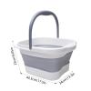 Collapsible Foot Bath Foldable Foot Bath Basin 15l Foldable Foot Spa Bucket Portable Large Space Foot Soak with Handle Foot Tub(Gray) view 2