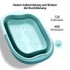 Collapsible Foot Bath Foldable Foot Bath Basin 15l Foldable Foot Spa Bucket Portable Large Space Foot Soak with Handle Foot Tub(Gray) view 3