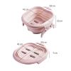 Bieqiair Portable Foot Basin Collapsible Foot Washing Basin Foot Spa Bucket Pedicure Bath Soaking Tub Travel Foldable Wash Basin(Sky Blue) view 2