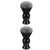 Beatifufu 2pcs Double Nylon Yarn Beard Brush for Men Soft and Comfortable Grooming Tool for Shaving and Facial Care for Personal Care Supplies and view 1