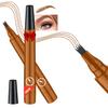 2025 New Magic Eyebrow Pencil, 3D Waterproof Microblading Eyebrow Pencil Contouring Pen for Perfect Brows, Get Natural, Fine Strokes with the 4-Tip Precise Brow Pen (A4 - Light Brown) view 1