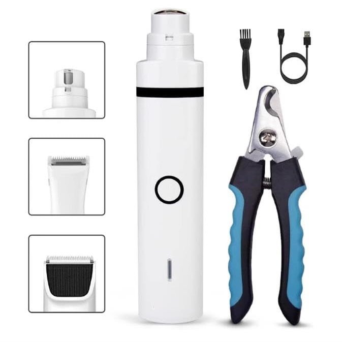 Wikene One Machine Three use! Send Nail Clippers! Pet Hair Repair Nail Sharpening 3-in-1 Multi-Functional Beauty Tool