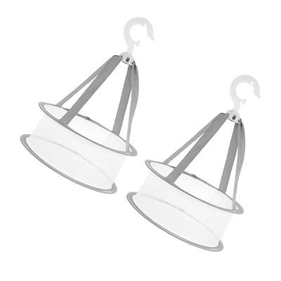 FRCOLOR 2pcs Skin-friendly Makeup Puff Drying Basket Hanging Drying Net for Cosmetics