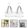 FRCOLOR 2pcs Skin-friendly Makeup Puff Drying Basket Hanging Drying Net for Cosmetics view 4