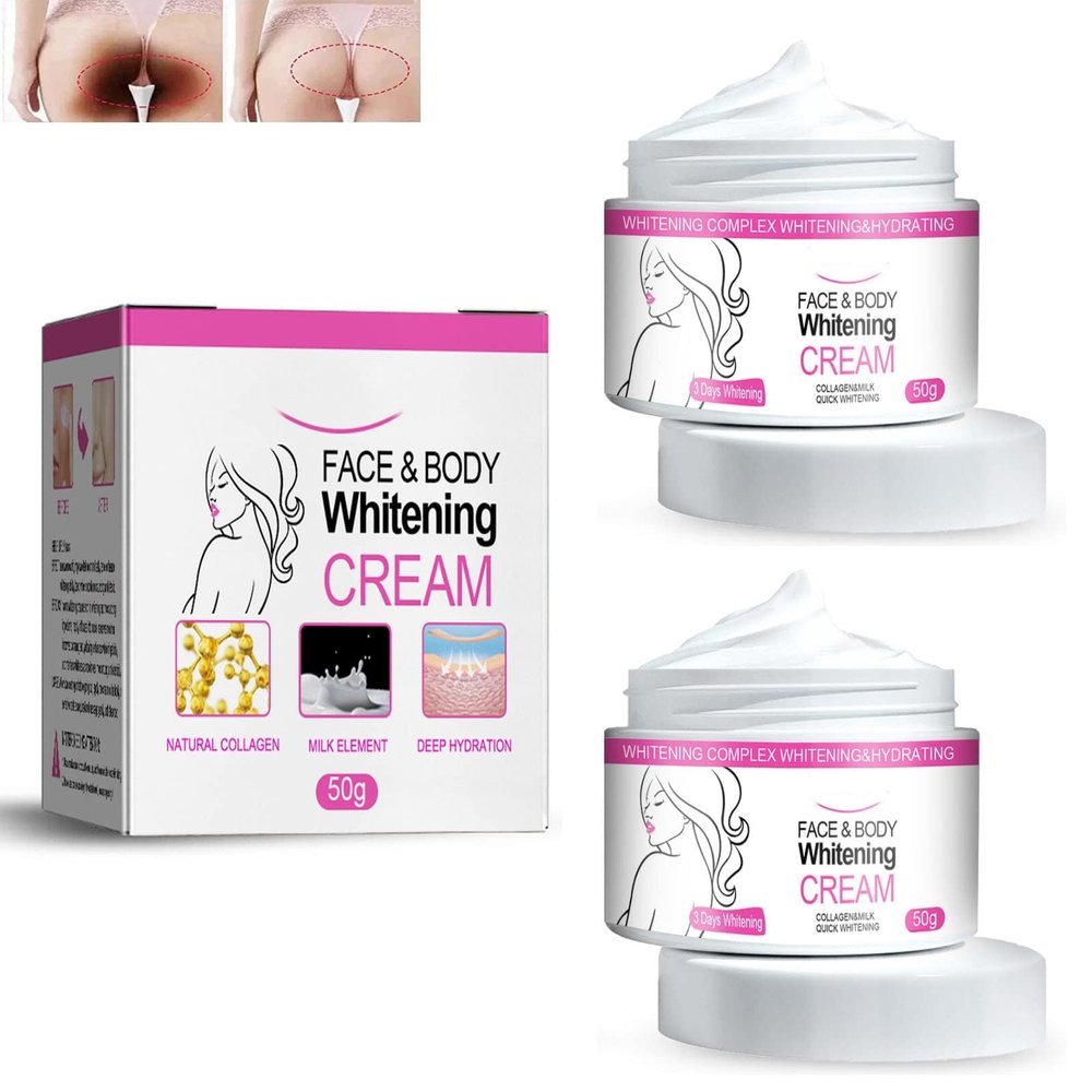 2025 New Crema De Arroz para Blanquear La Piel,Crema para Las Manchas De La Cara,Cremas para Las Manchas De La Cara Oscuras, Crema De Arroz para La Cara Blanquear,30/50 (50ml,2pcs)