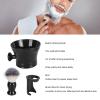 Nutriess Beard Lathering Brush 3 in 1 Soft Nylon Hair Removal with Quick Dry Foam Brush Stand and Bowl view 3