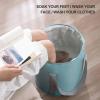 Bieqiair Foldable Basin Travel Camping Washbasin Bucket Fishing Folding Basin Foot Bath Sink Foot Soak Bag Multifunctional Bucket(Pink lidless) view 4