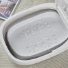 Bieqiair Foldable Foot Bath Massage Bucket with Lid Portable Basin Foot Soaking Bath Bucket Household Pedicure Bathtub with Phone Holder view 3