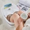 Bieqiair Foldable Foot Bath Massage Bucket with Lid Portable Basin Foot Soaking Bath Bucket Household Pedicure Bathtub with Phone Holder view 4