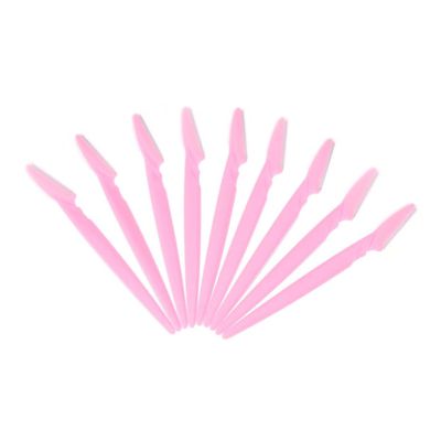 FOMIYES 30pcs Stainless Steel Eyebrow Razors Portable Facial Trimmers Makeup Tool for Women Girls Ladies Easy to Clean Travel