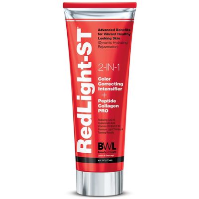 BWL Red Light-ST 2-in-1 Color Correcting Intensifier + Peptide Collagen Pro - All in One - for Premium Light Therapy & Tanning 6oz
